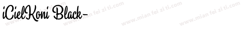 iCielKoni Black字体转换